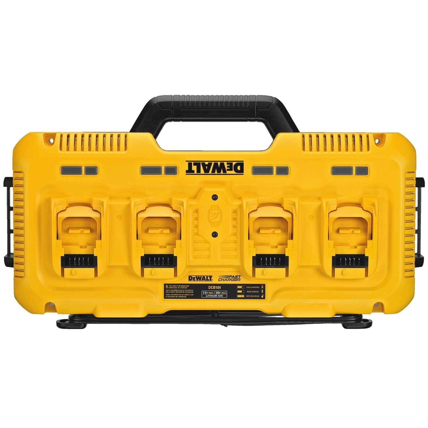 DEWALT DCB104-20V MAX** Charger, 4-Port, Rapid Charge - Wise Line Tools