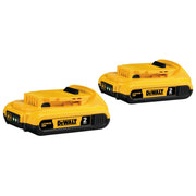 DEWALT DCB203-2 20V Max Compact XR Li-Ion Compact Battery, 2-Pack - Wise Line Tools