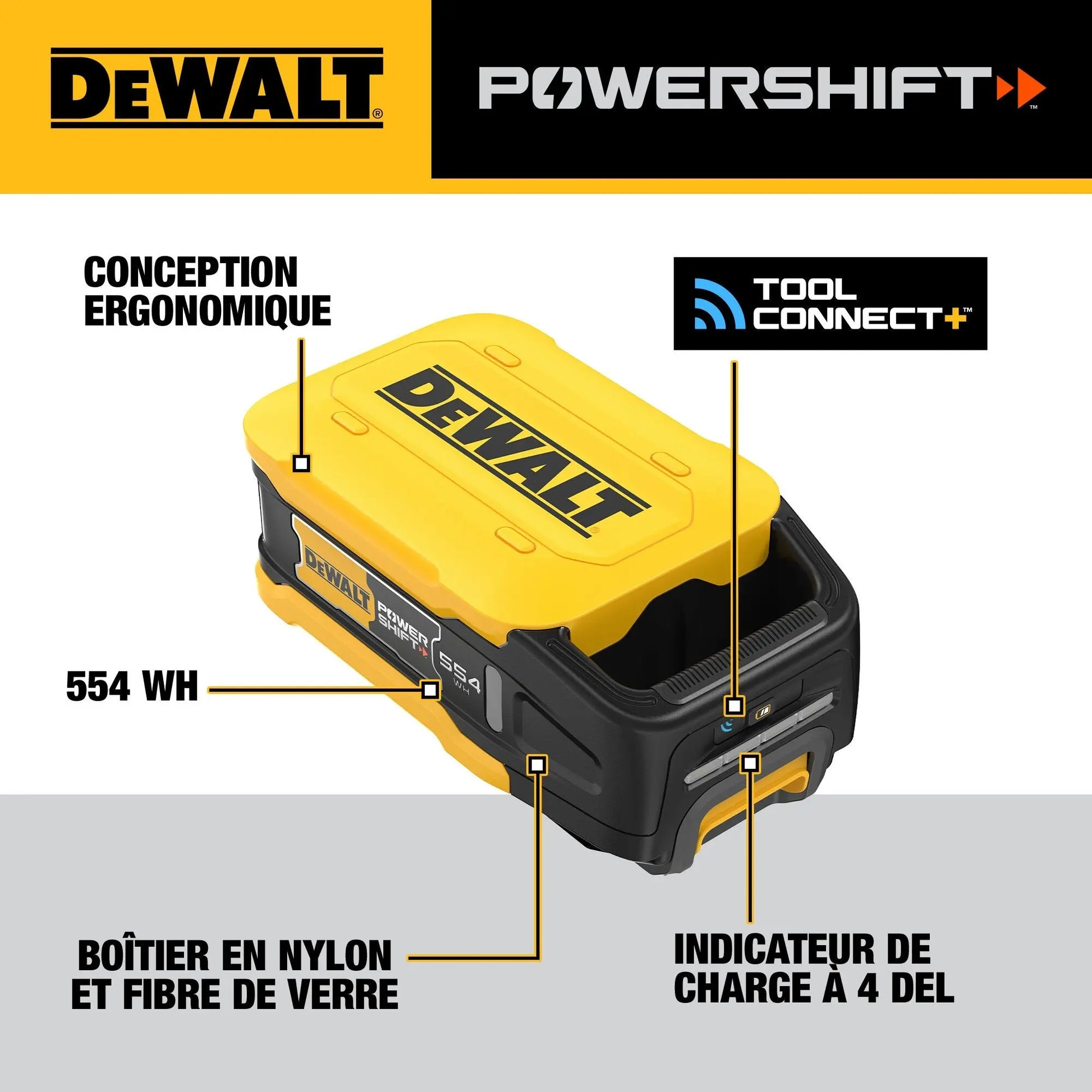 DEWALT DCBPS0554 - POWERSHIFT  554Wh Battery - Wise Line Tools
