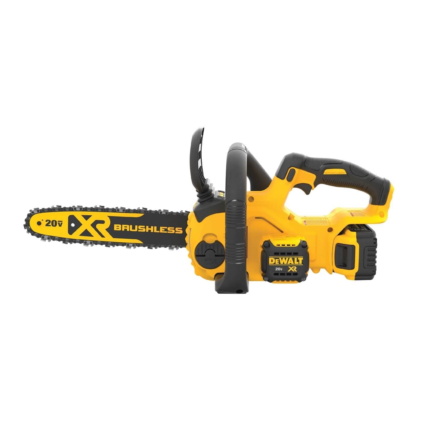 DEWALT DCCS620P1-20V MAX* XR Cordless Chainsaw Kit, 5-Ah Battery, 12-Inch - Wise Line Tools