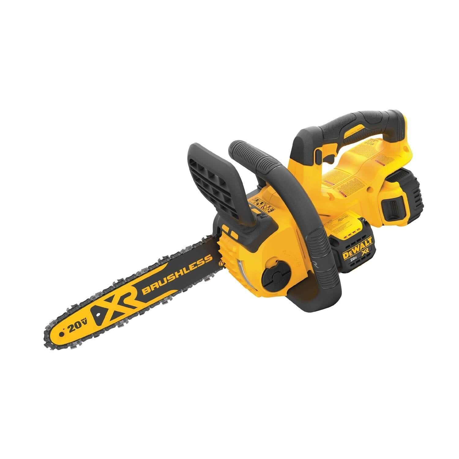 DEWALT DCCS620P1-20V MAX* XR Cordless Chainsaw Kit, 5-Ah Battery, 12-Inch - Wise Line Tools