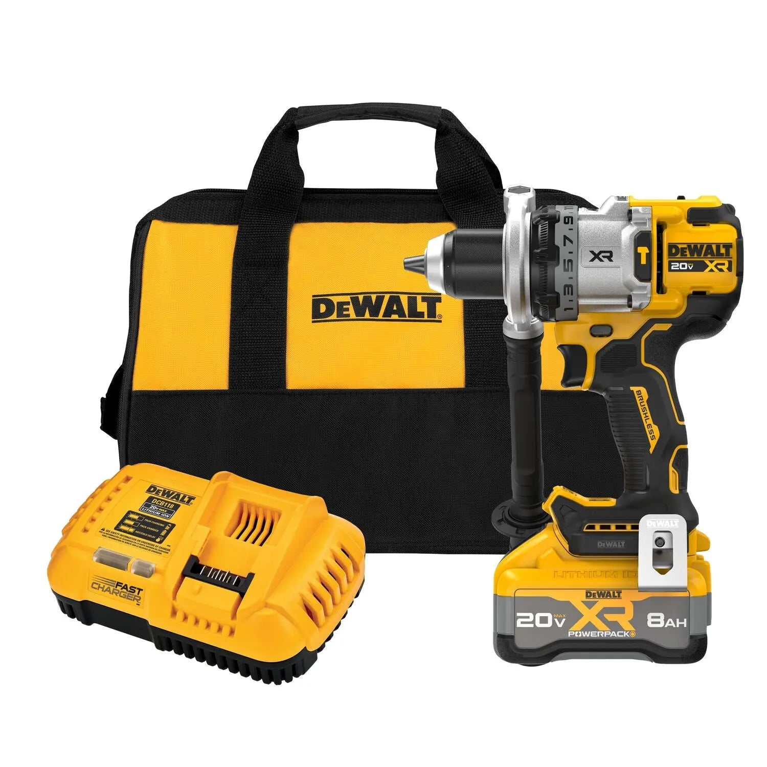 DEWALT DCD1007WW1-20V* XR Premium Hammer Drill Kit - Wise Line Tools