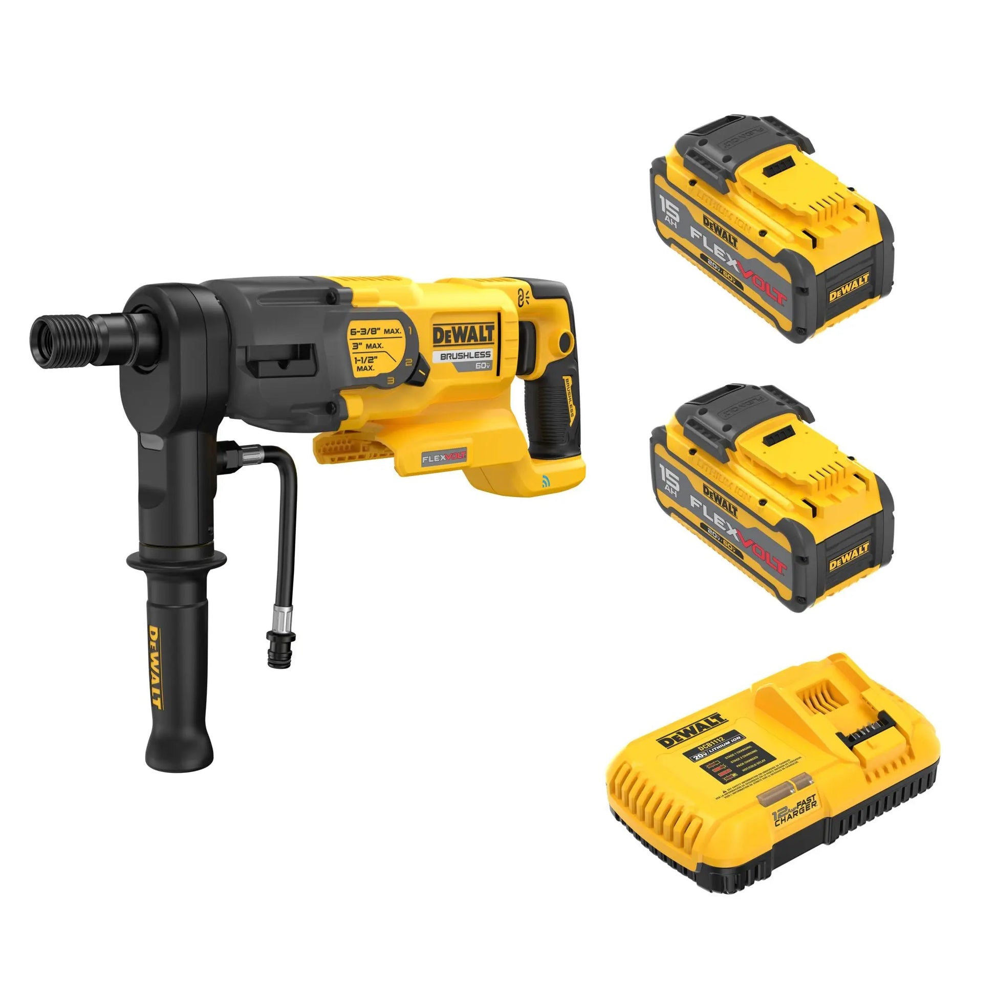 DEWALT DCD150Z2 - 60V MAX* 6-3/8 in. Core Drill Kit - Wise Line Tools