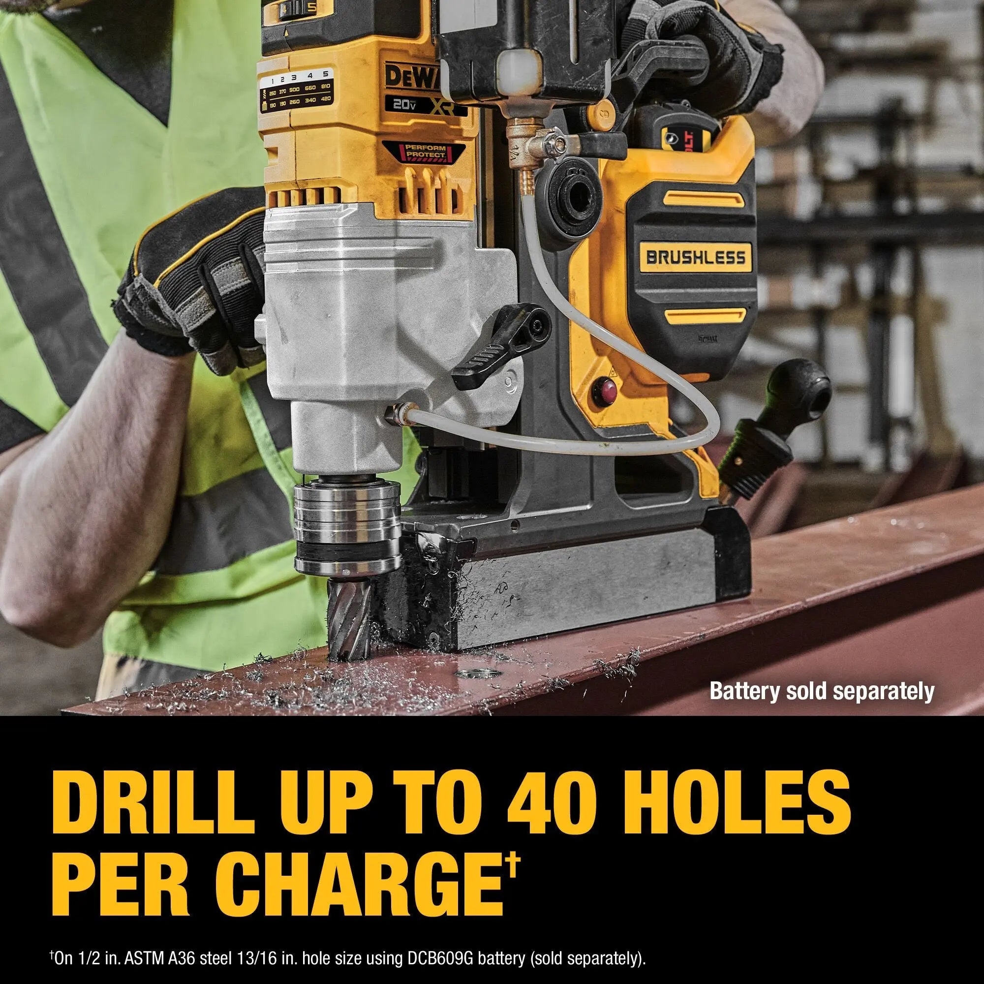 DEWALT DCD1624B – DEWALT 20V MAX* XR 2 in. Cordless Brushless Magnetic Drill Press (Tool Only) DEWALT