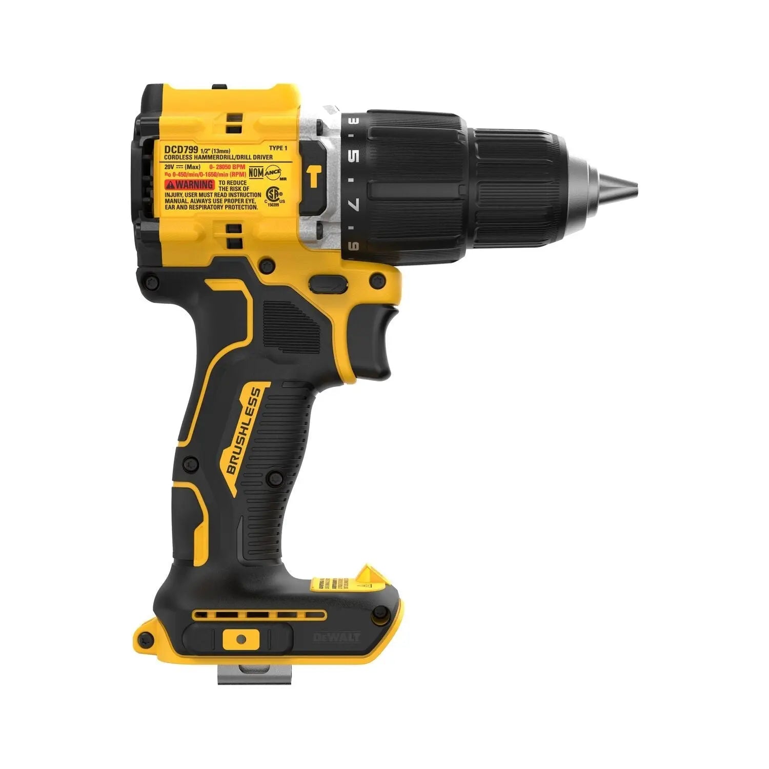 DEWALT DCD799B-20V Max Compact Hammer Drill/Driver Bare - Wise Line Tools