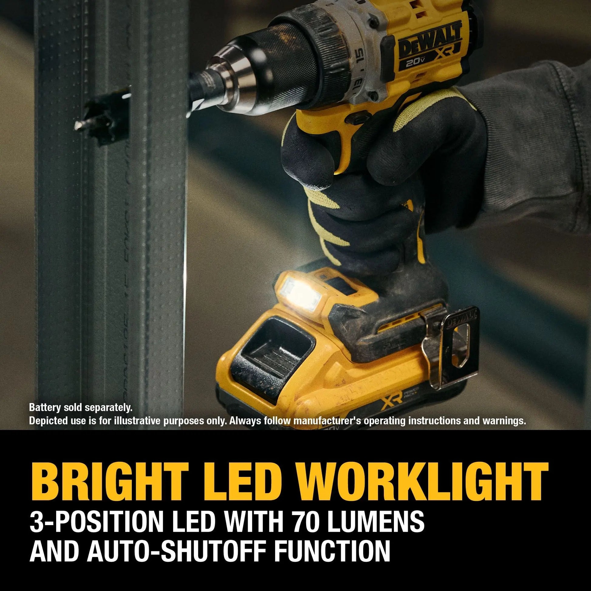 DEWALT DCD801B – DEWALT 20V MAX* XR® Brushless Cordless 1/2 in. Drill/Driver (Tool Only) DEWALT