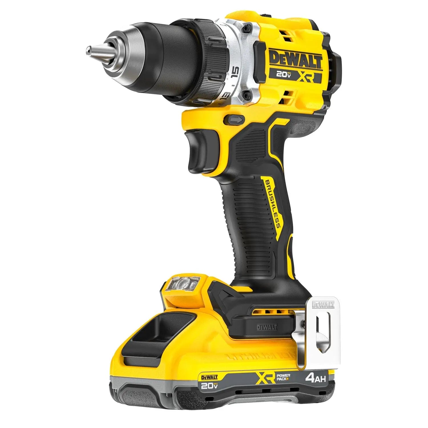 DEWALT DCD801QQ2 - 20V MAX XR Brushless 1/2" Drill/Driver With Anti-Rotation Kit DEWALT