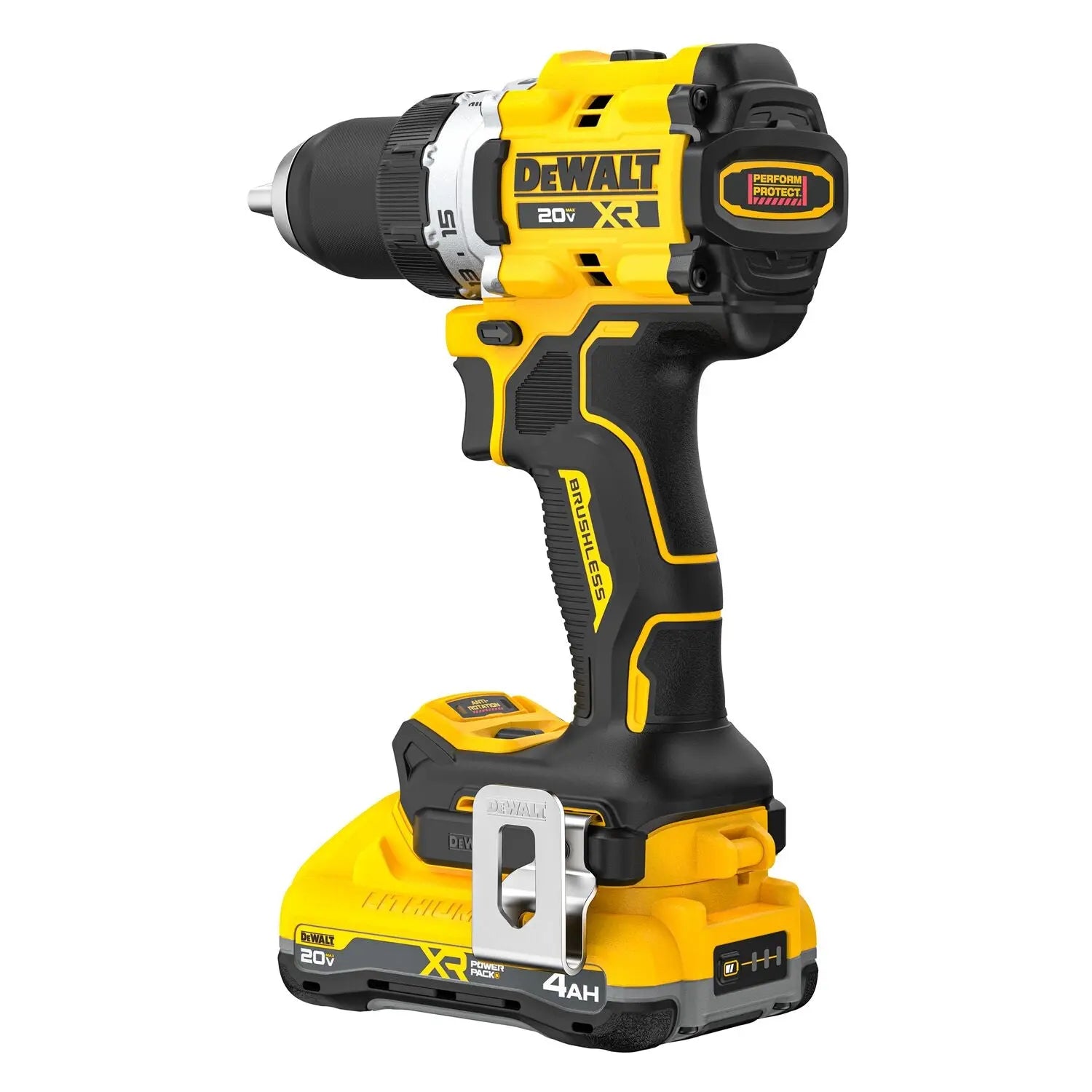 DEWALT DCD801QQ2 - 20V MAX XR Brushless 1/2" Drill/Driver With Anti-Rotation Kit DEWALT