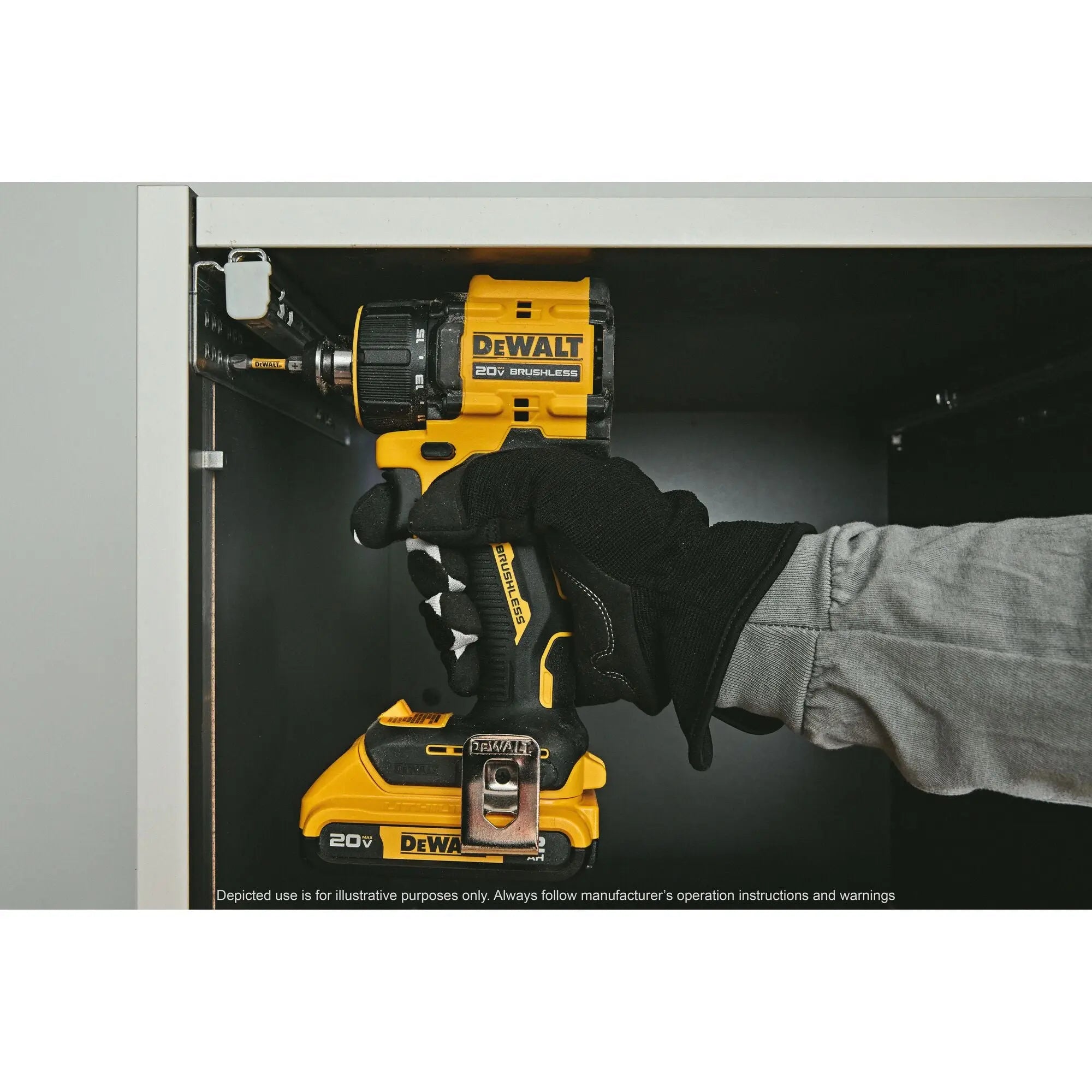 DEWALT DCD803B – DEWALT ATOMIC™ 20V MAX* Brushless Cordless Multi-Head Drill/Driver (Tool Only) DEWALT