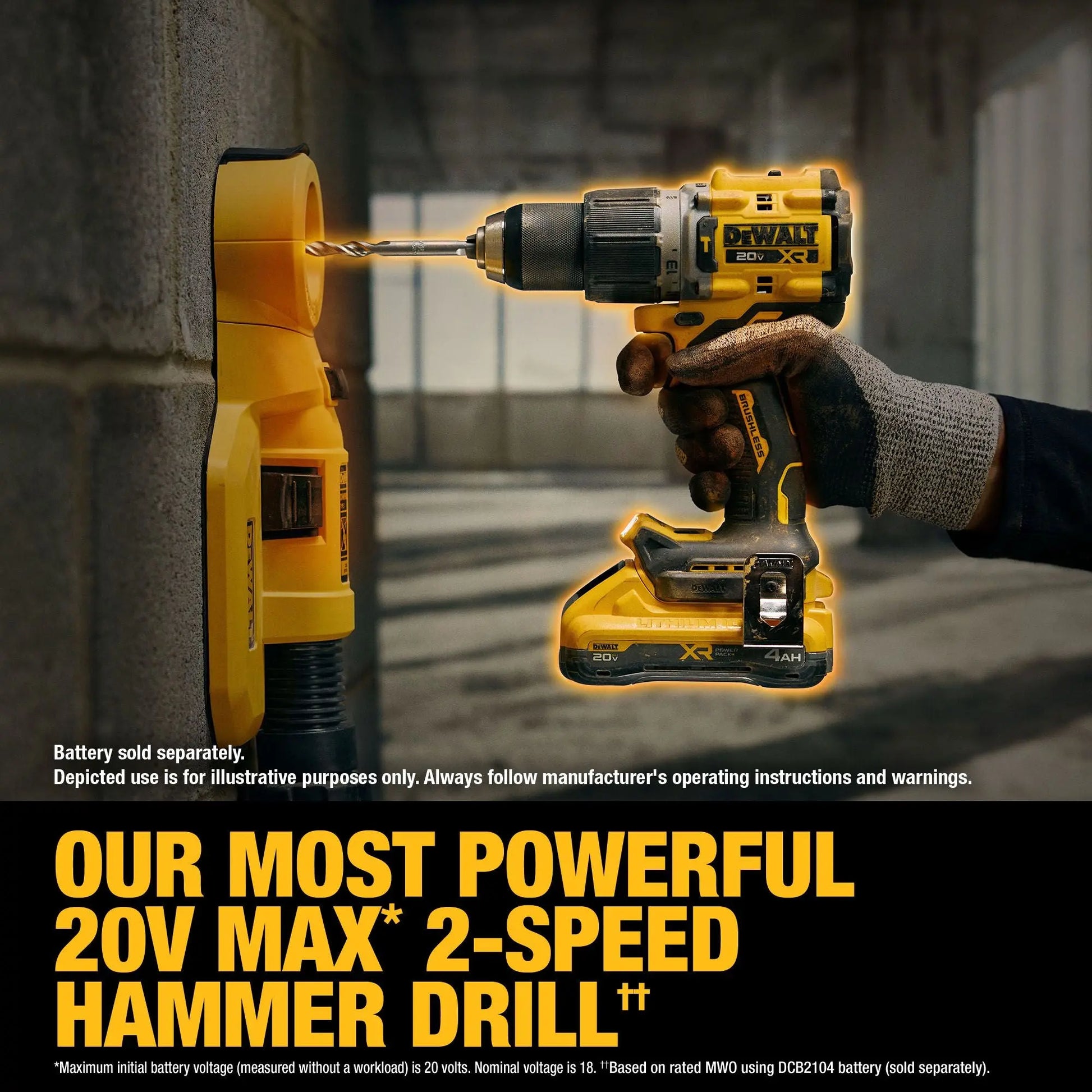 DEWALT DCD806B – DEWALT 20V MAX* XR® Brushless Cordless 1/2 in. Hammer Drill (Tool Only) DEWALT