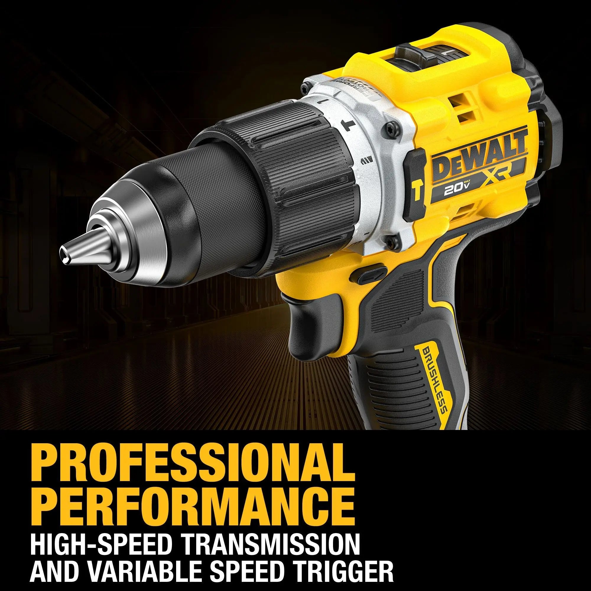 DEWALT DCD806B – DEWALT 20V MAX* XR® Brushless Cordless 1/2 in. Hammer Drill (Tool Only) DEWALT