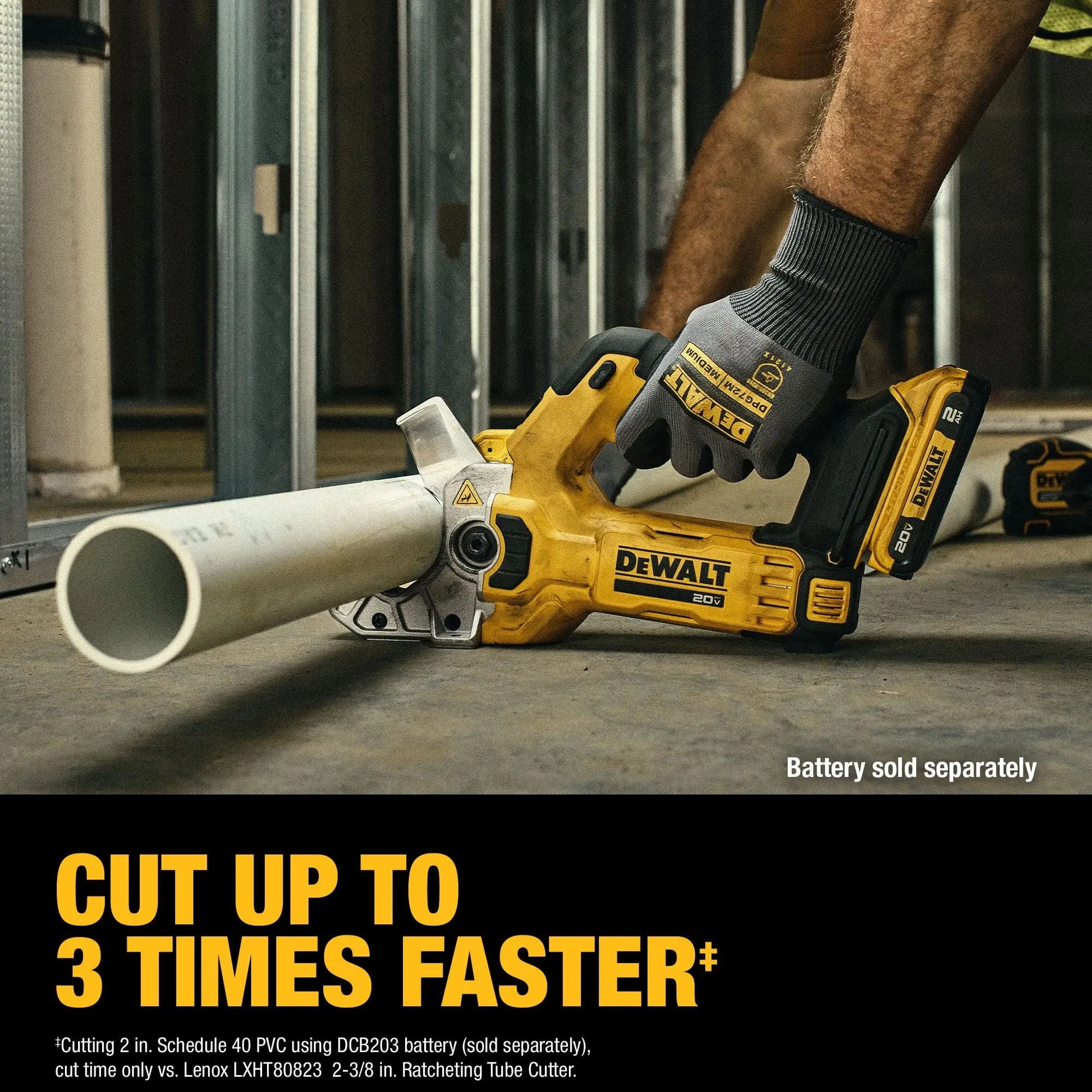 DEWALT DCE180B – DEWALT 20V MAX Plastic Tubing Cutter (Bare) DEWALT