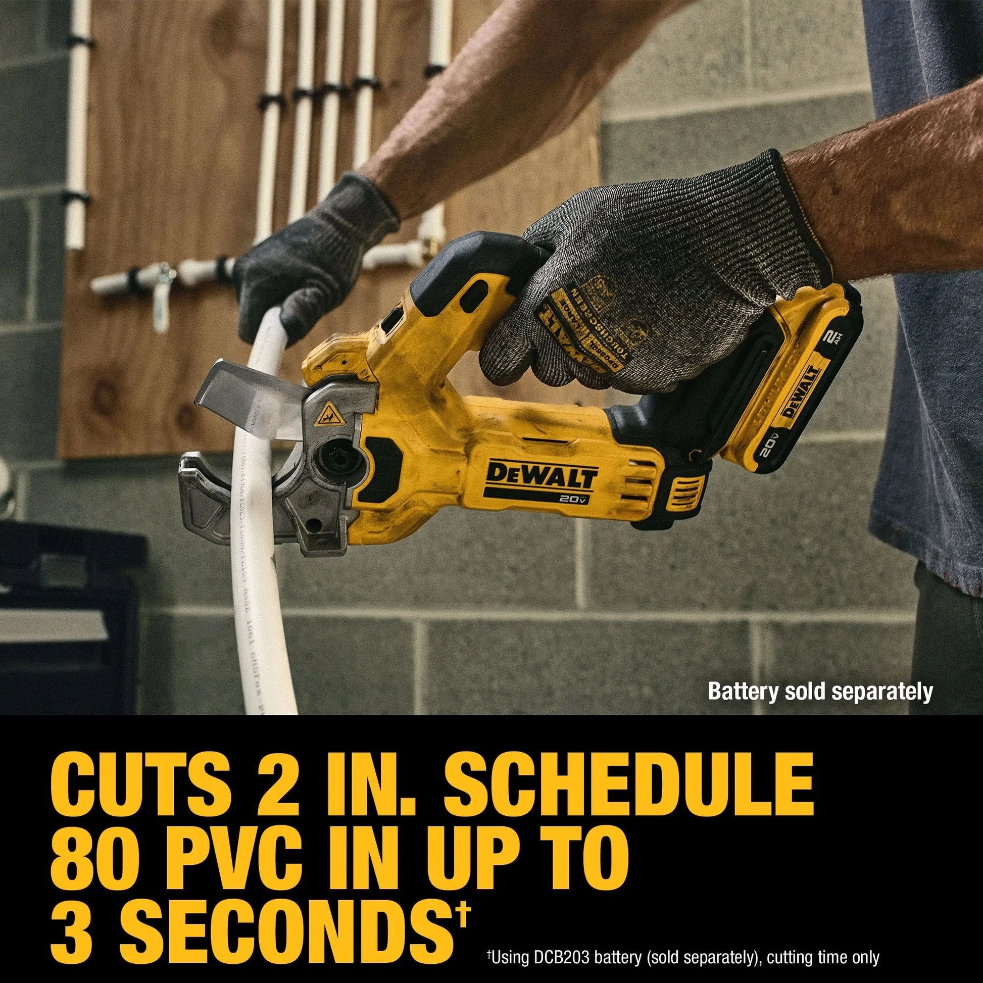 DEWALT DCE180B – DEWALT 20V MAX Plastic Tubing Cutter (Bare) DEWALT