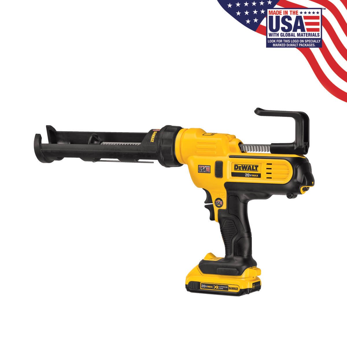 DEWALT DCE560D1-20V Max Cordless Caulking Gun, 10Oz/300Ml - Wise Line Tools