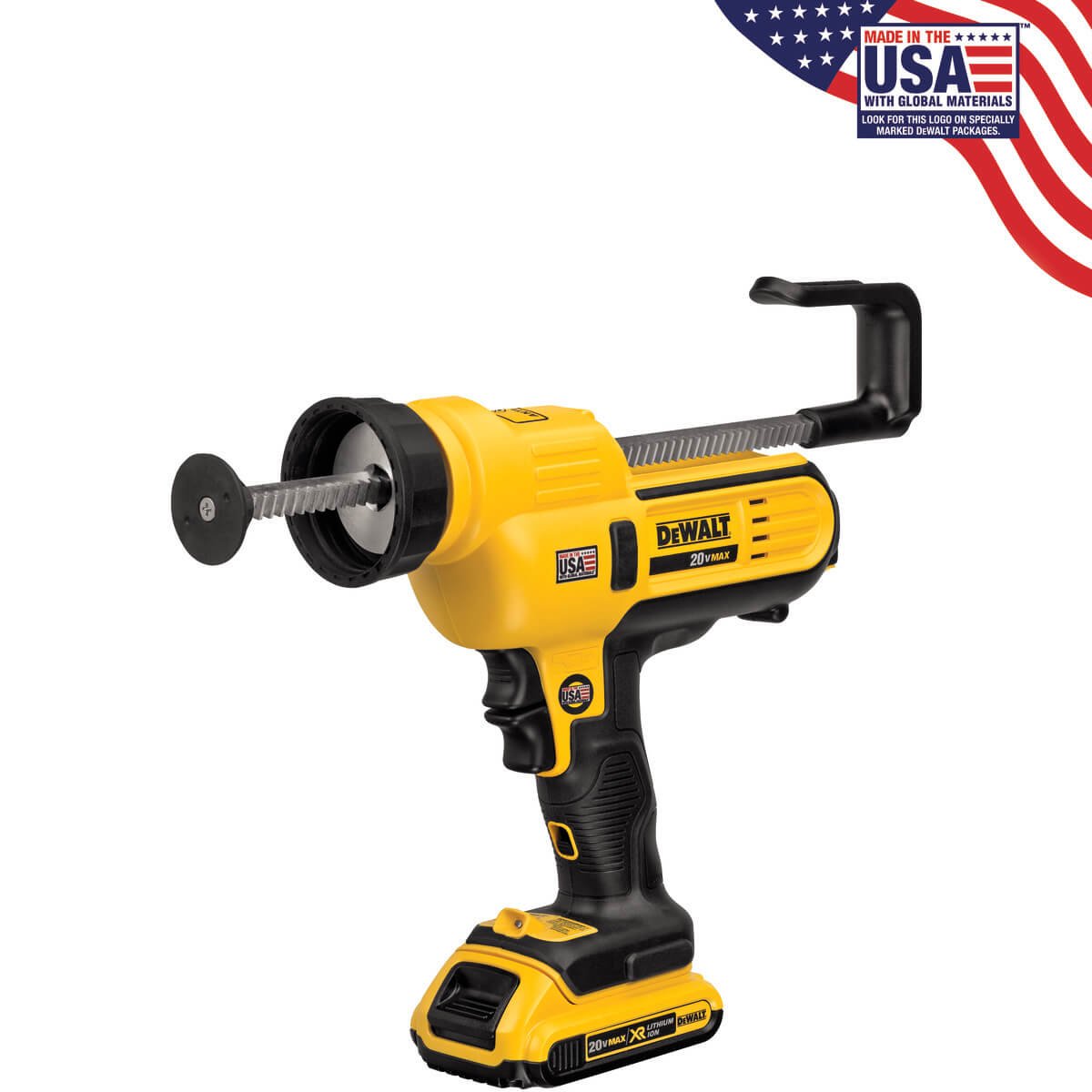DEWALT DCE560D1-20V Max Cordless Caulking Gun, 10Oz/300Ml - Wise Line Tools
