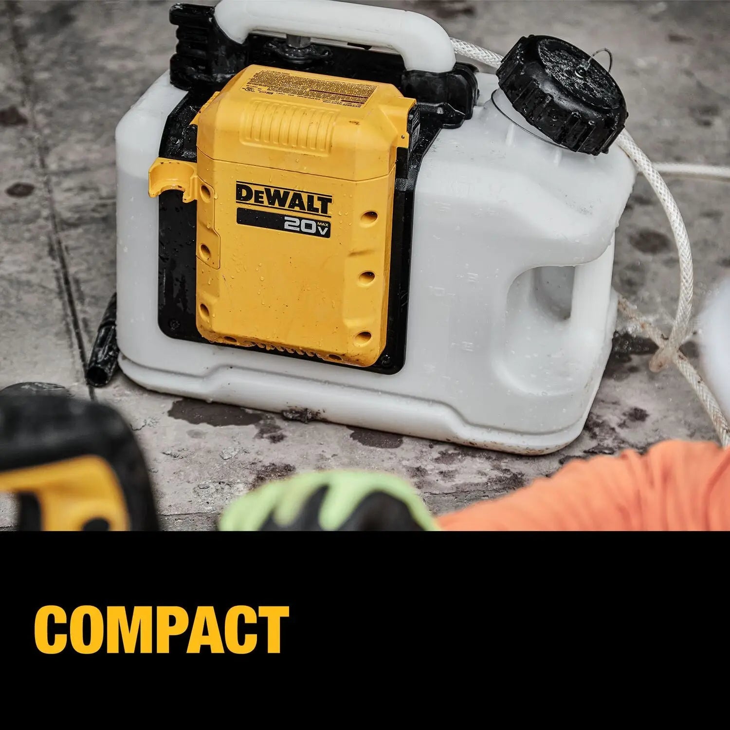 DEWALT DCE6820B-20V Powered Water Tank (Bare) - Wise Line Tools