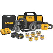 DEWALT DCE700X2K-Flexvolt 60V Max Cordless Pipe Threader Kit With Die Heads - Wise Line Tools