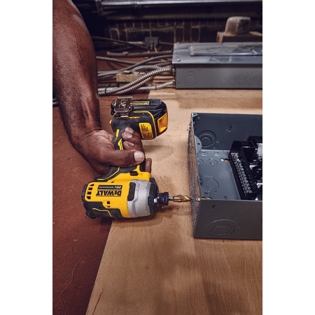 DEWALT DCF809B-20V MAX* ATOMIC Cordless Brushless 1/4 in Impact Driver Drill - Wise Line Tools