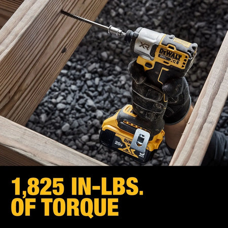 DEWALT DCF845P1-20V MAX* XTREME Cordless Brushless 1/4 in Impact Driver Drill Kit (1) Lithium Ion Battery with Charger - Wise Line Tools