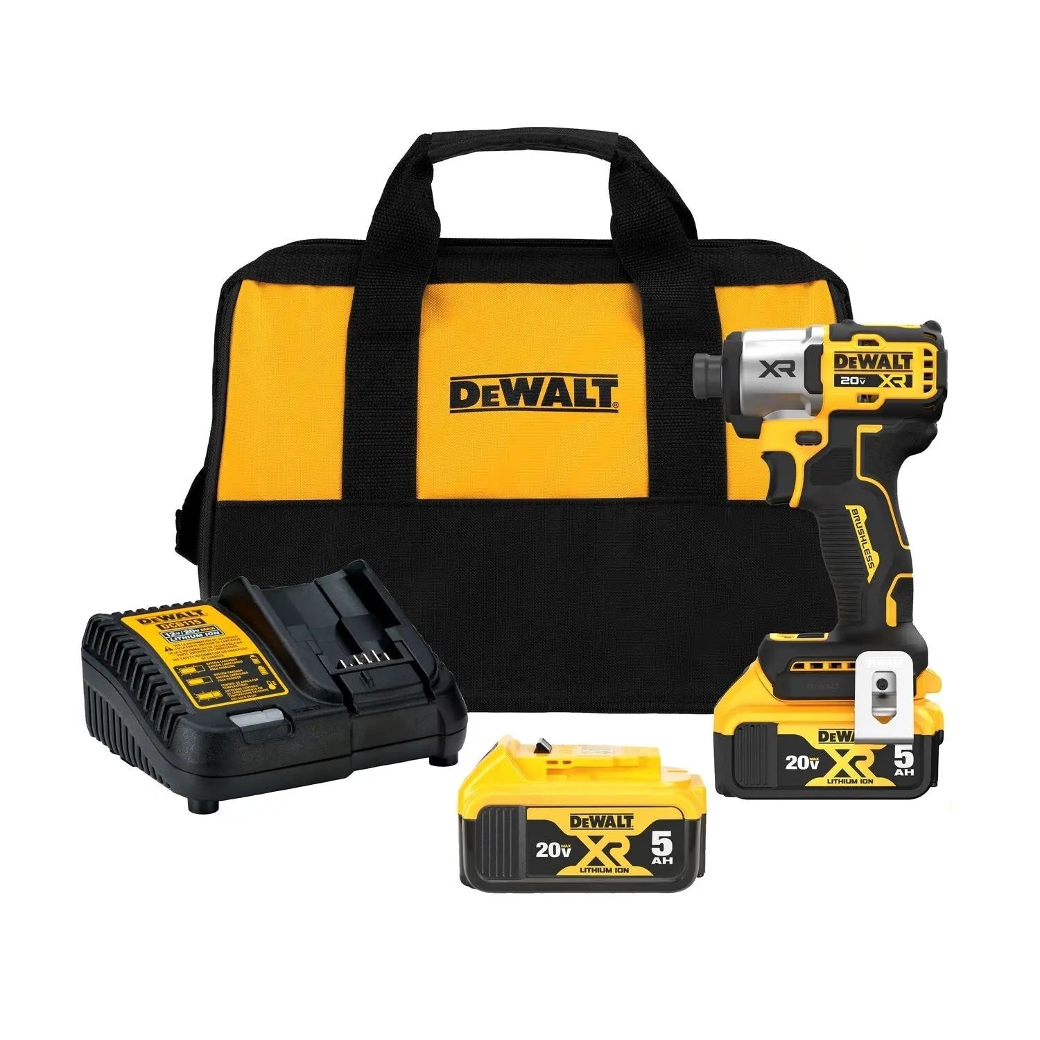 DEWALT DCF845P2 20V MAX* XR® 1/4" 3-Speed Impact Driver Kit - 2 Battery - Wise Line Tools