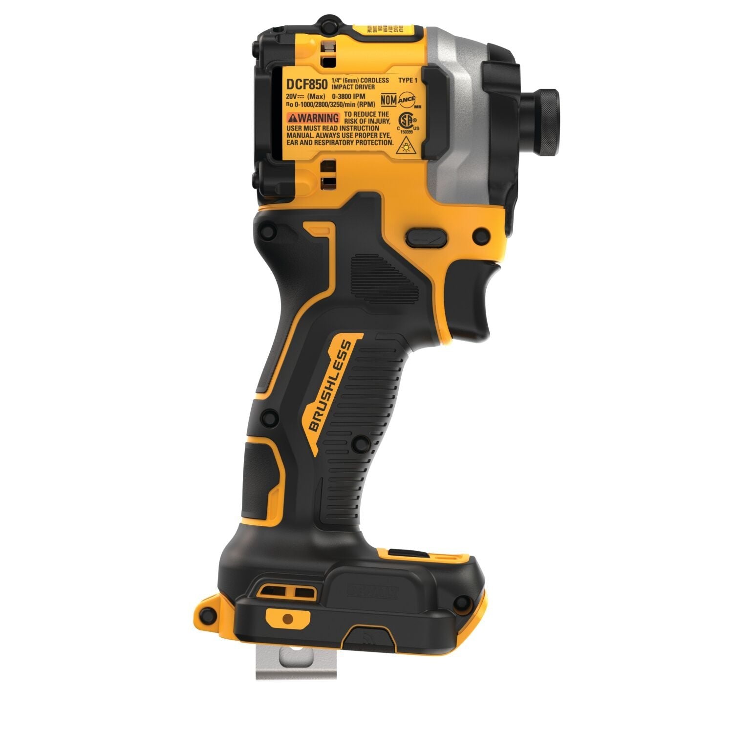 DEWALT DCF850B ATOMIC 20V MAX* 1/4 IN. BRUSHLESS CORDLESS 3-SPEED IMPACT DRIVER (TOOL ONLY) - Wise Line Tools