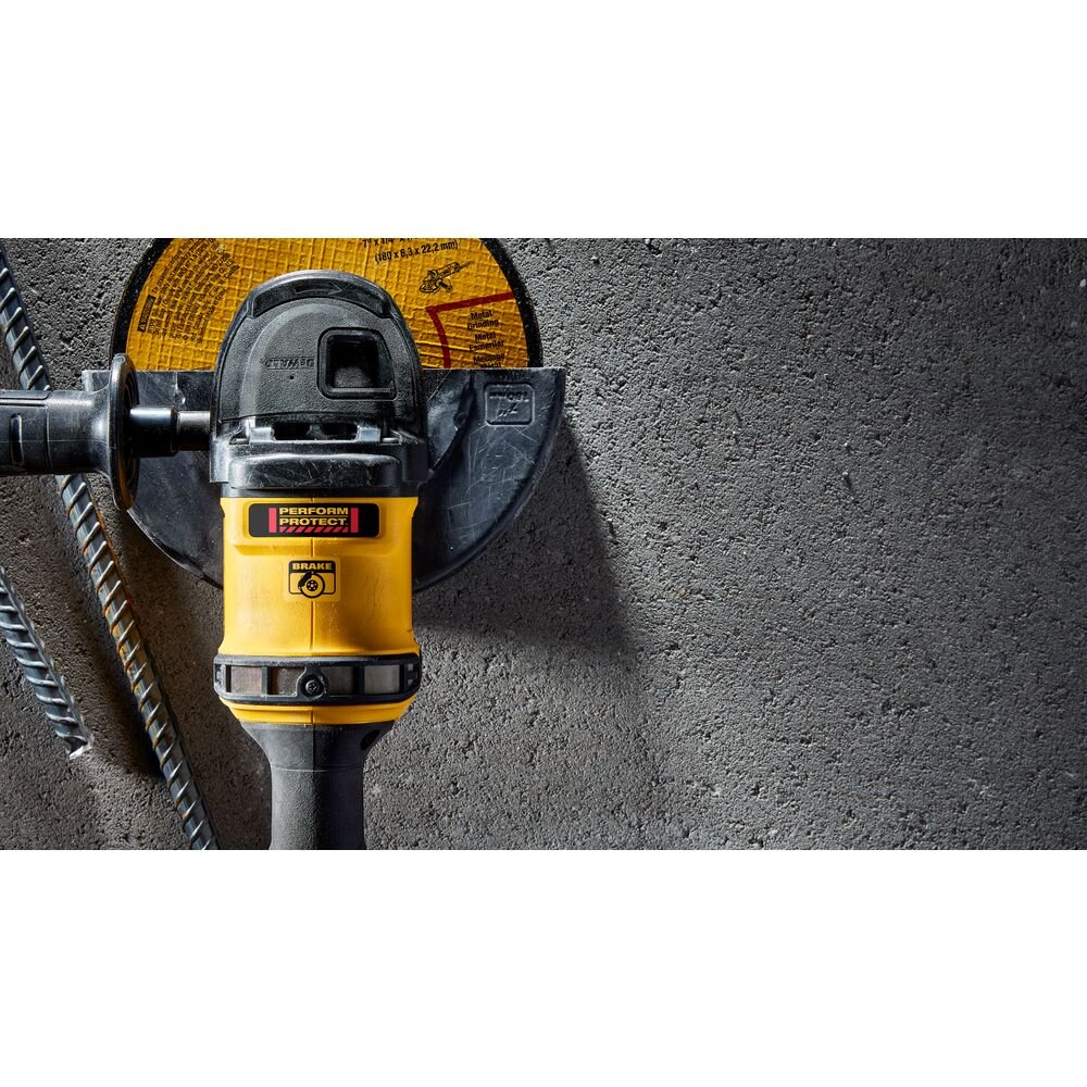 DEWALT DCG440B-60V Max 7 In. Brushless Cordless Grinder With Kickback Brake (Tool Only) - Wise Line Tools