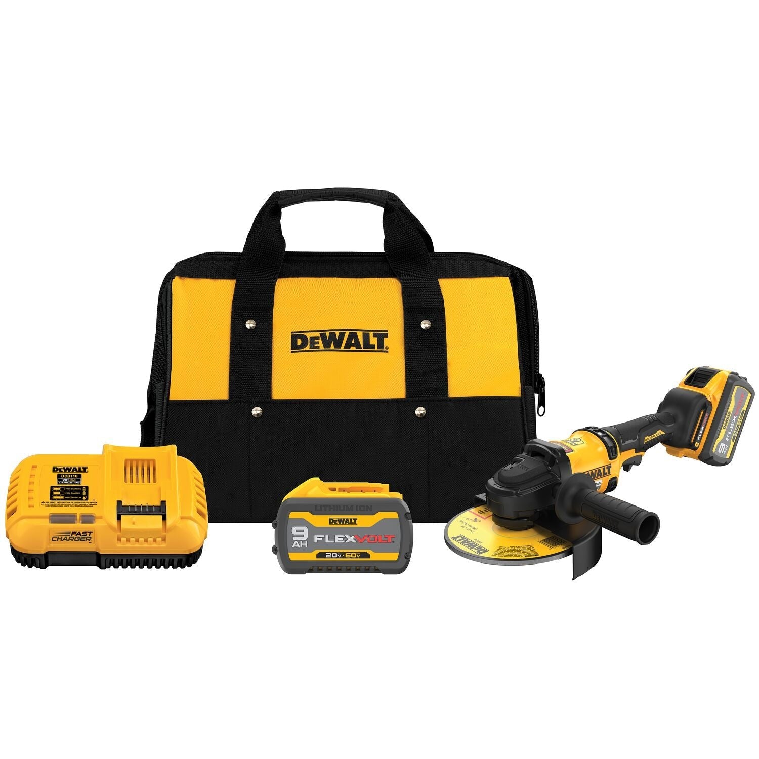 DEWALT DCG440X2-60V Max 7 In. Brushless Cordless Grinder With Kickback Brake Kit - Wise Line Tools