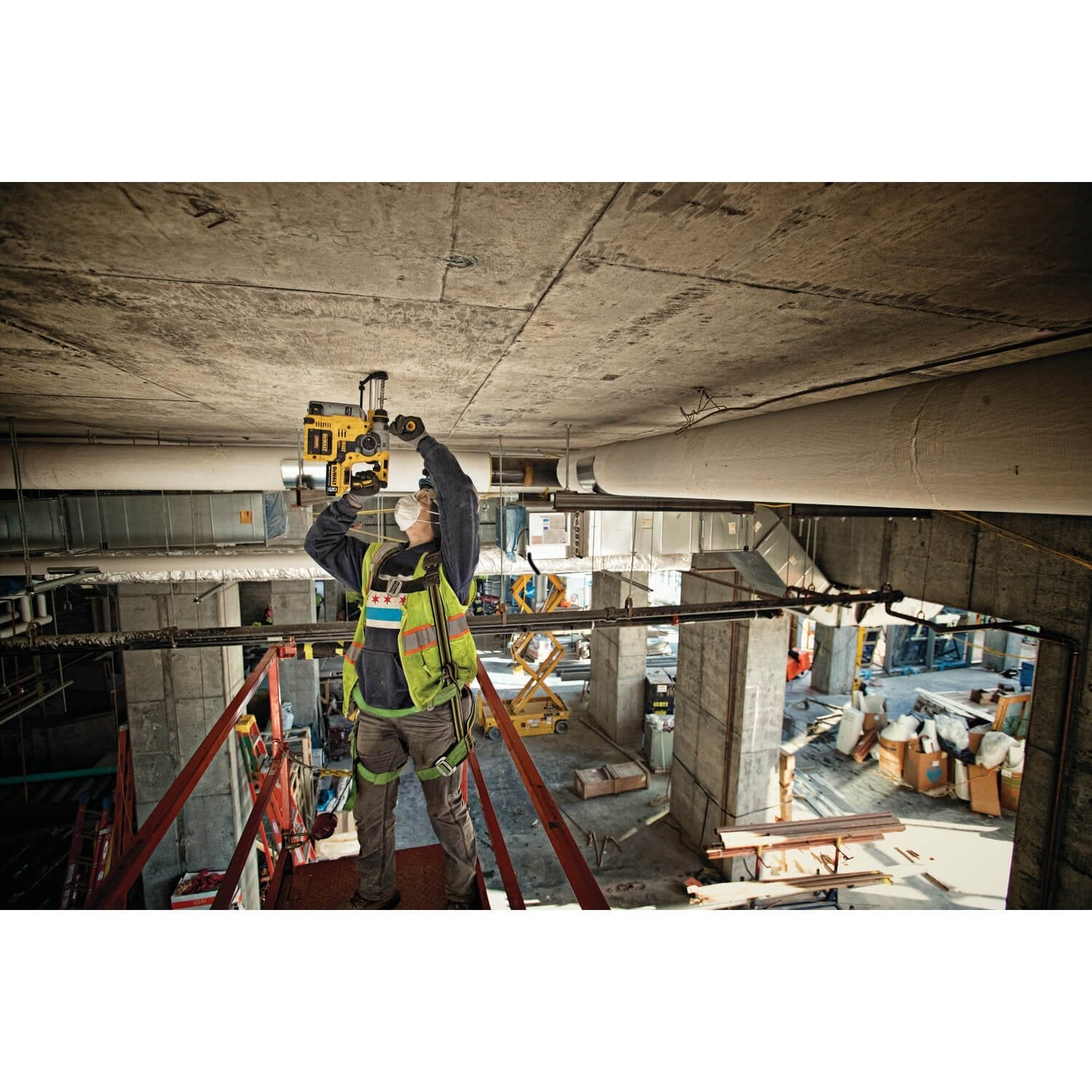 DEWALT DCH273P2 20V Max Brushless SDS Rotary Hammer with 5 Ah Batteries - Wise Line Tools