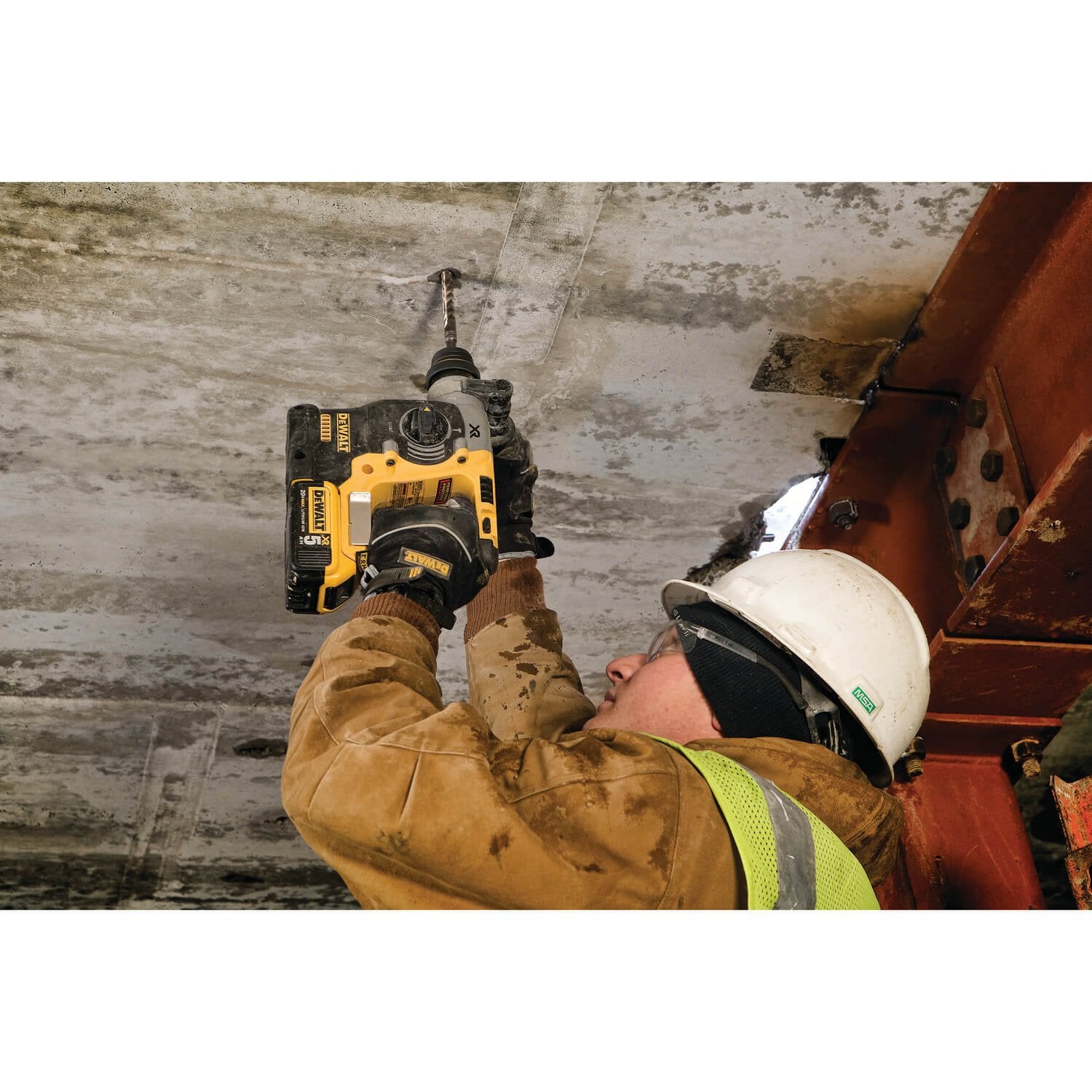 DEWALT DCH273P2 20V Max Brushless SDS Rotary Hammer with 5 Ah Batteries - Wise Line Tools