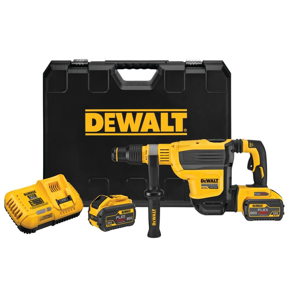 DEWALT DCH614X2-60V Max 1-3/4 In. Brushless Cordless SDS Max Combination Rotary Hammer Kit - Wise Line Tools