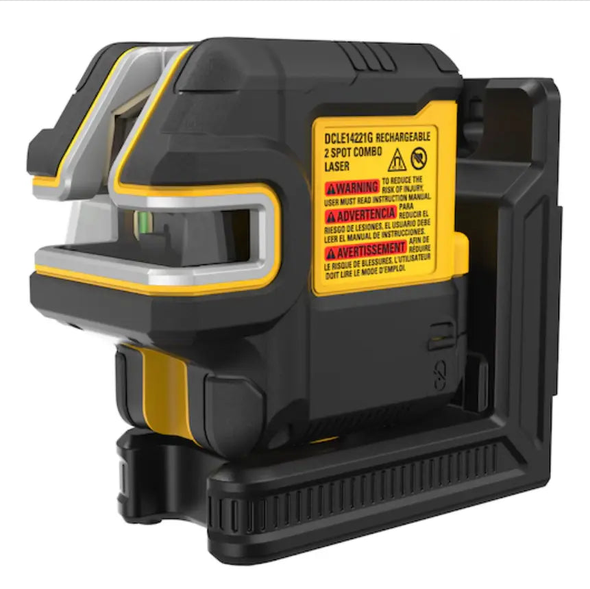 DEWALT DCLE14221GB - USB Green 2-Spot & Crossline Laser Base Kit DEWALT