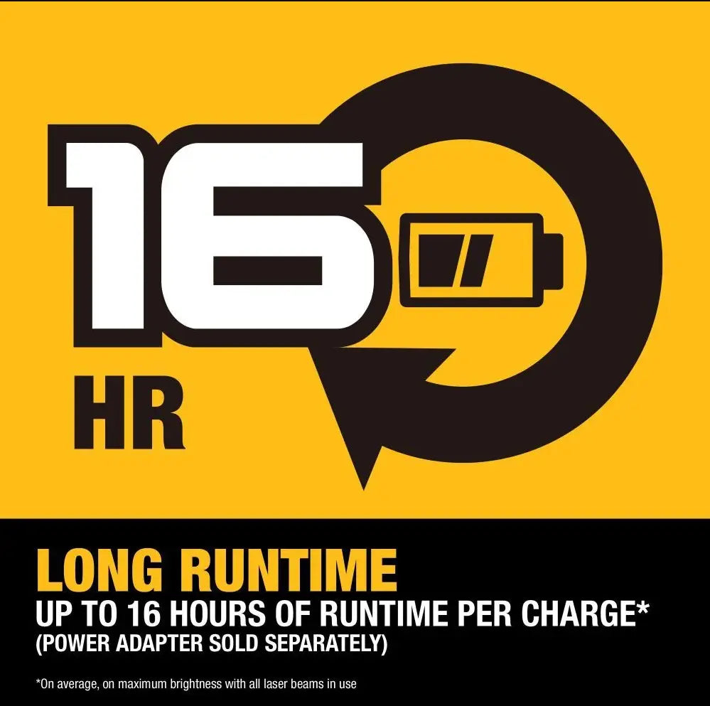 DEWALT DCLE14221GB - USB Green 2-Spot & Crossline Laser Base Kit DEWALT