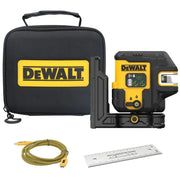 DEWALT DCLE14251GB - USB Rechargeable Green 5 Spot & Cross Line Laser Base Kit DEWALT