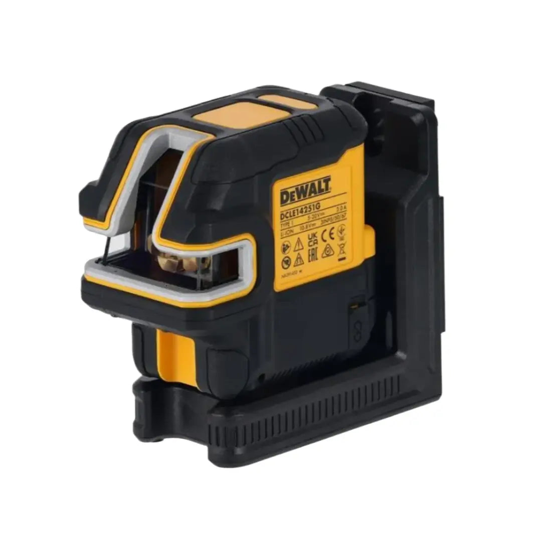 DEWALT DCLE14251GB - USB Rechargeable Green 5 Spot & Cross Line Laser Base Kit DEWALT