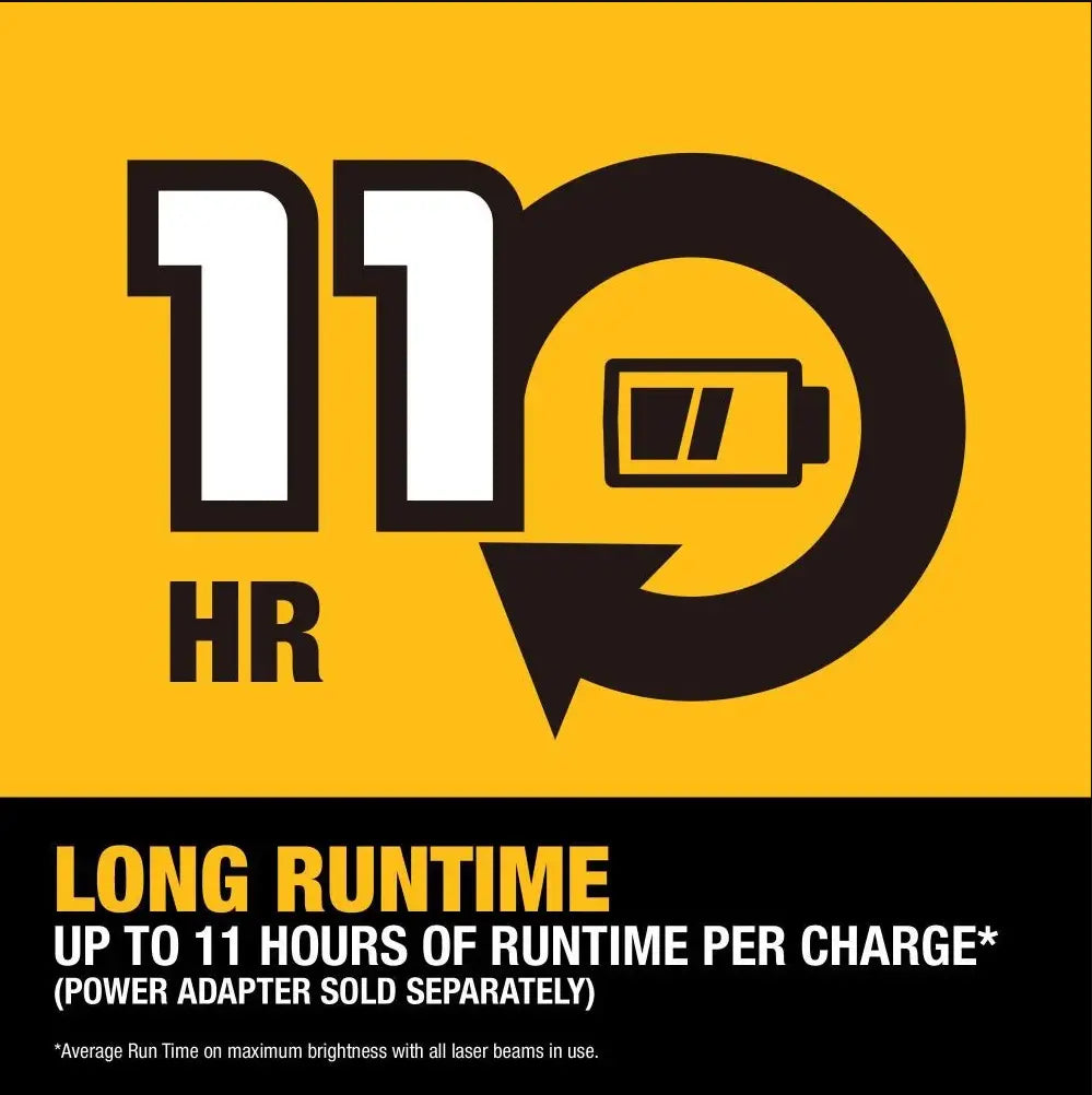 DEWALT DCLE16031GB - USB Rechargeable Green 3 Spot Laser DEWALT