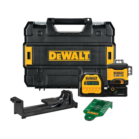 DEWALT DCLE34030GB-20V MAX* XR 3 X 360 Green Line Laser (Tool Only) - Wise Line Tools