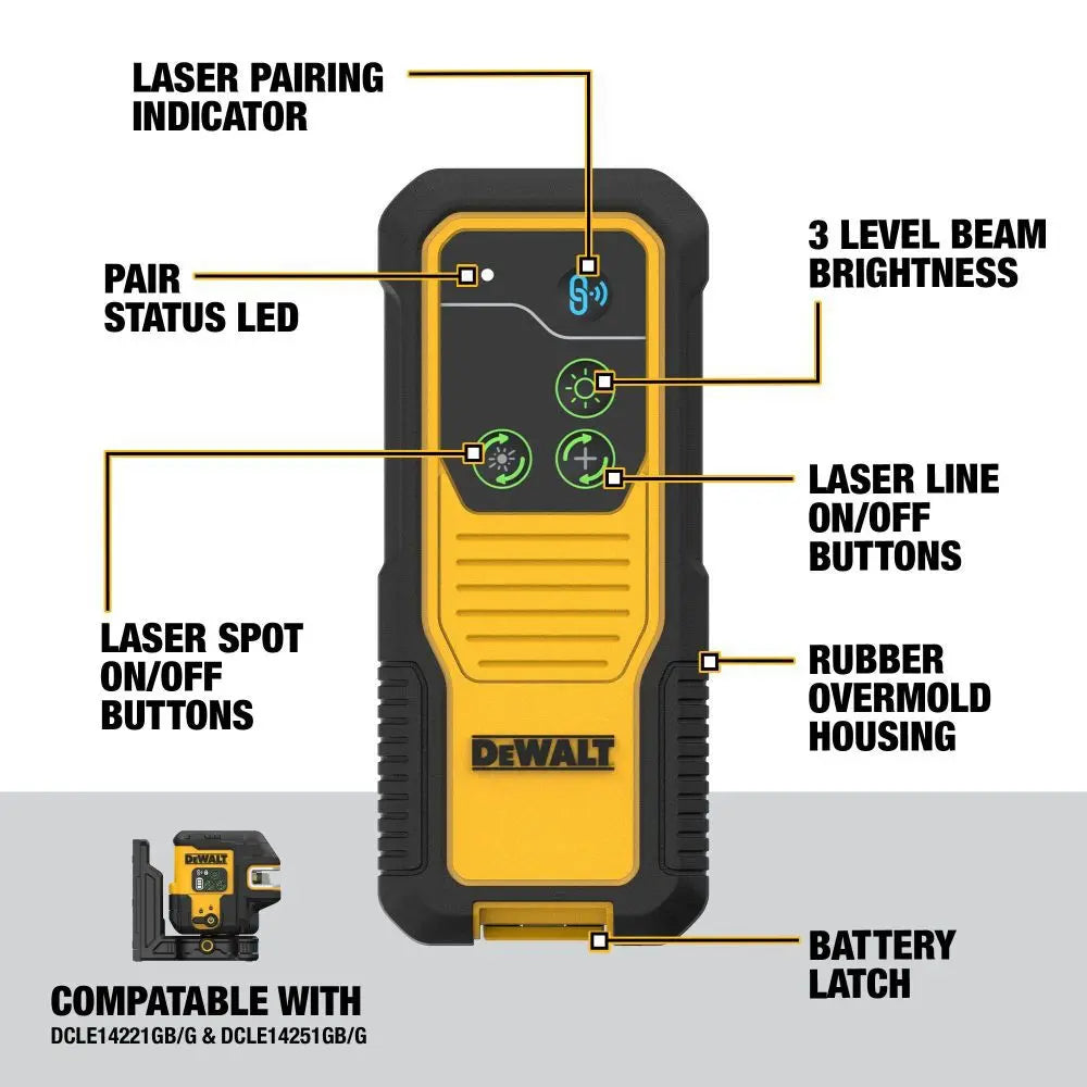 DEWALT DCLEAUSBRC2 - Remote Control for DCLE14221G & DCLE14251G Lasers DEWALT