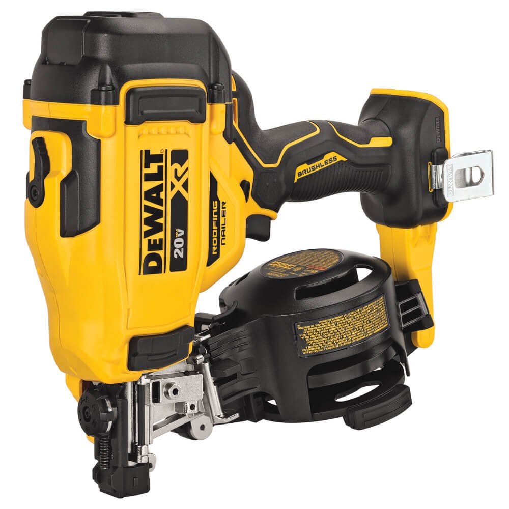 DEWALT DCN45RNB-20V MAX* 15 Degree Cordless Coil Roofing Nailer - Wise Line Tools