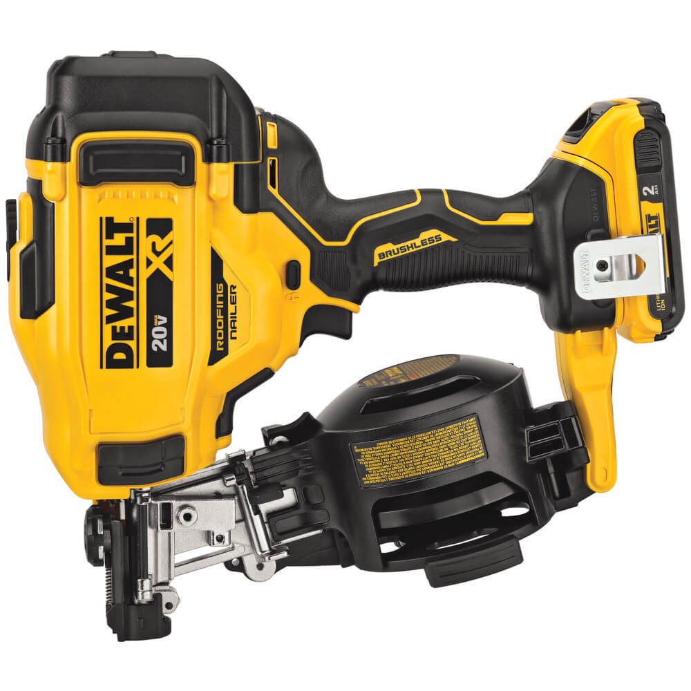 DEWALT DCN45RNB-20V MAX* 15 Degree Cordless Coil Roofing Nailer - Wise Line Tools
