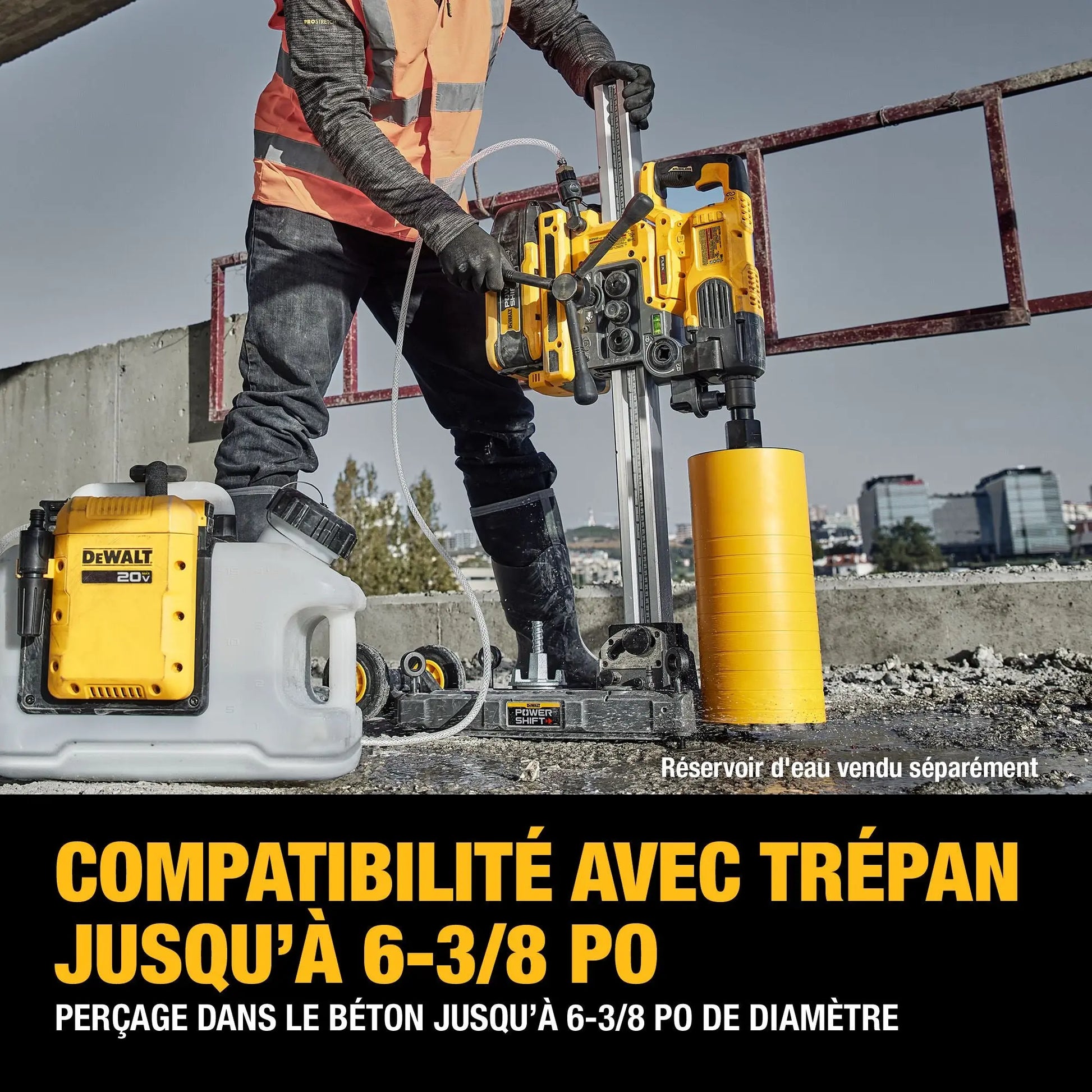 DEWALT DCPS150AG2 - POWERSHIFT  6-3/8 in. Core Drill Stand Kit - Wise Line Tools