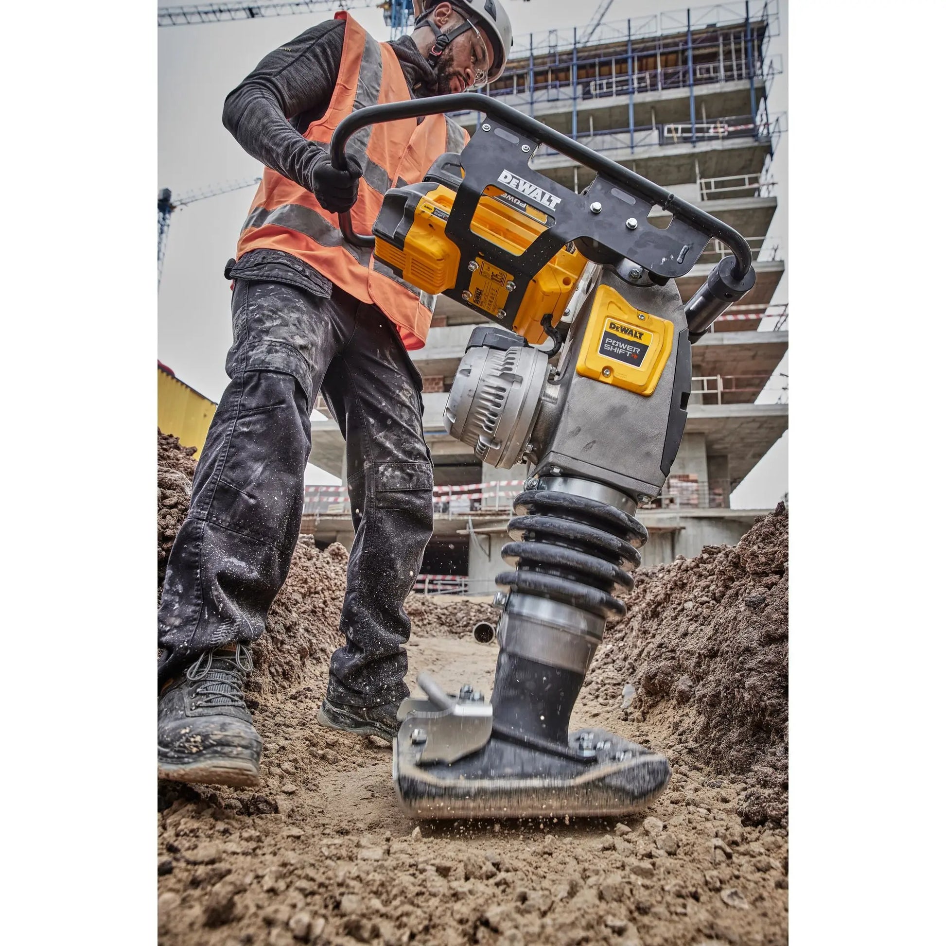 DEWALT DCPS660AG2 - POWERSHIFT 60Kg Class Rammer Kit - Wise Line Tools