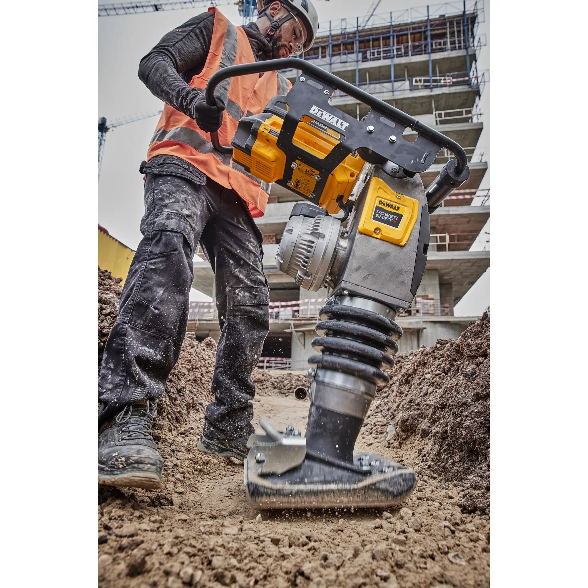 DEWALT DCPS660AG2 - POWERSHIFT 60Kg Class Rammer Kit - Wise Line Tools