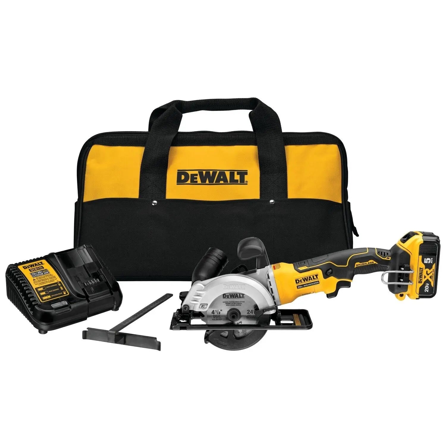 DEWALT DCS571P1-20V Max 4-1/2In Cordless Circular Saw - Wise Line Tools