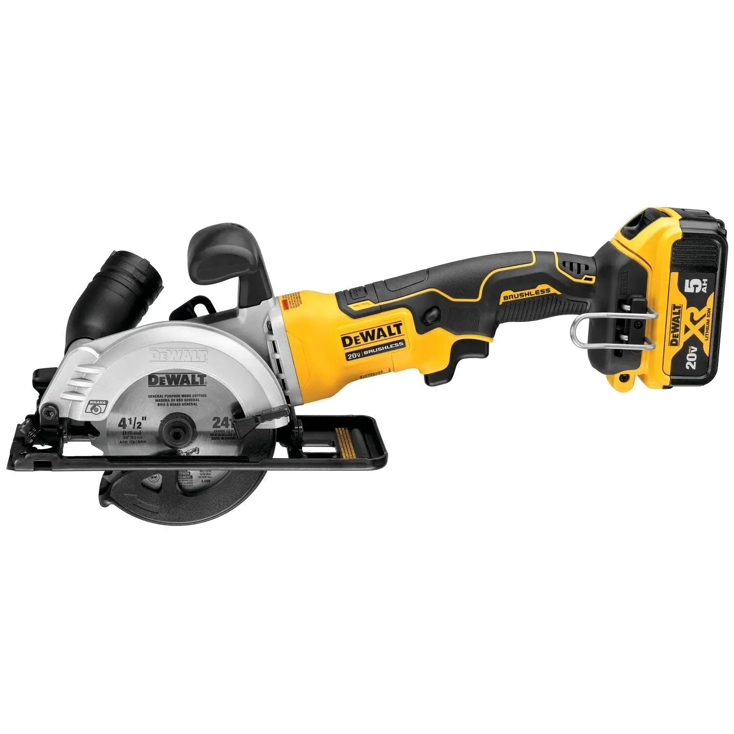 DEWALT DCS571P1-20V Max 4-1/2In Cordless Circular Saw - Wise Line Tools
