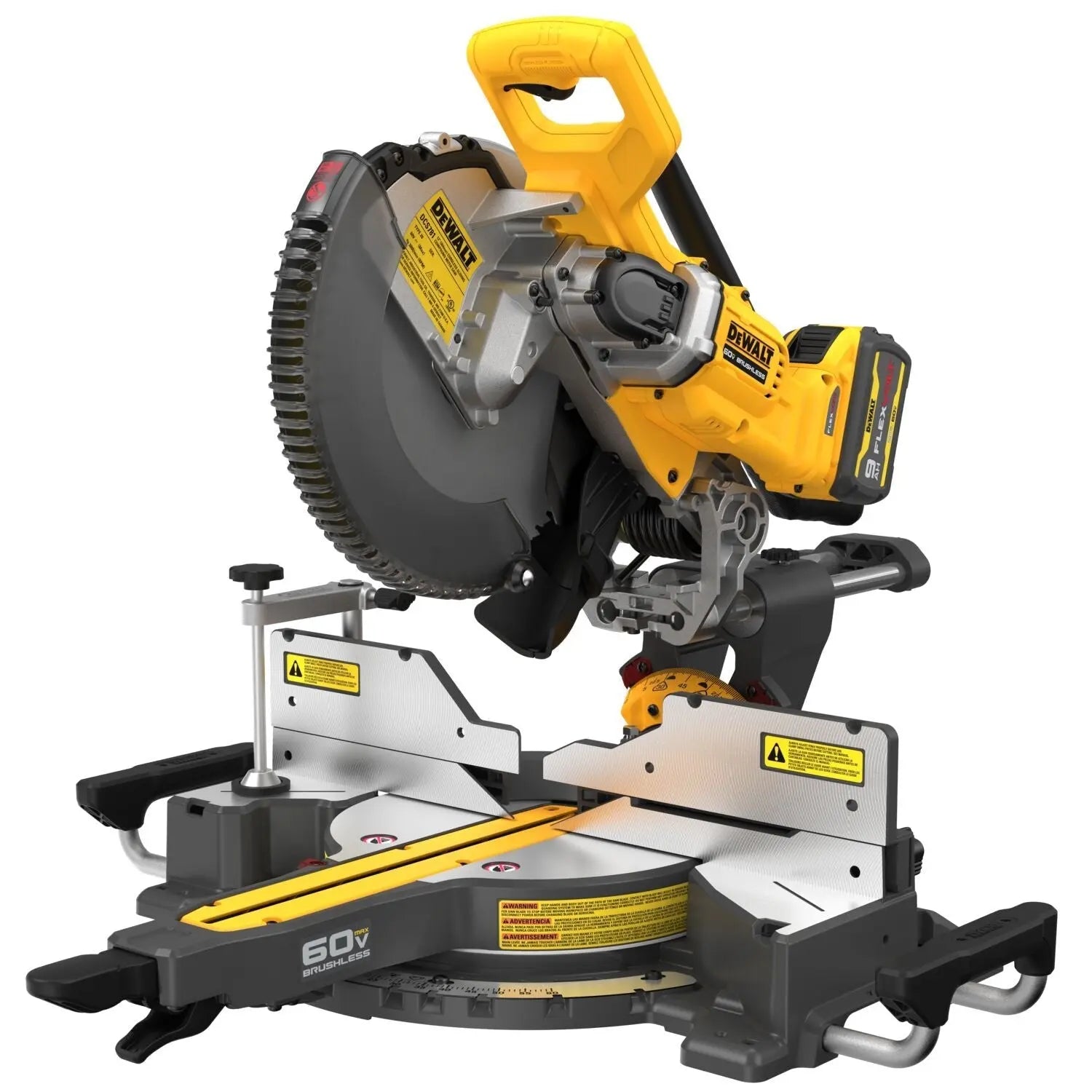 DEWALT DCS781X1-12" 60V Sliding Miter Saw (9.0Ah) - Wise Line Tools