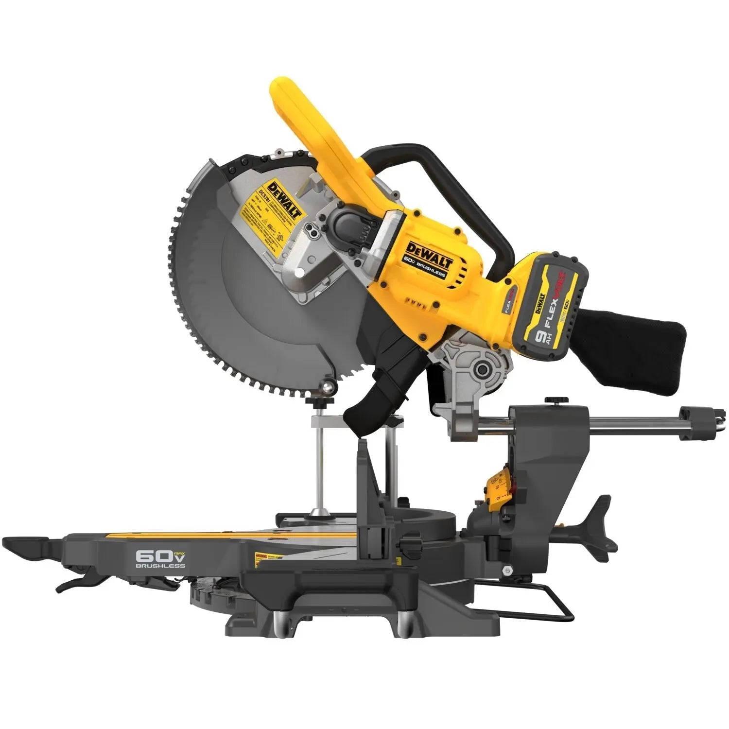 DEWALT DCS781X1-12" 60V Sliding Miter Saw (9.0Ah) - Wise Line Tools