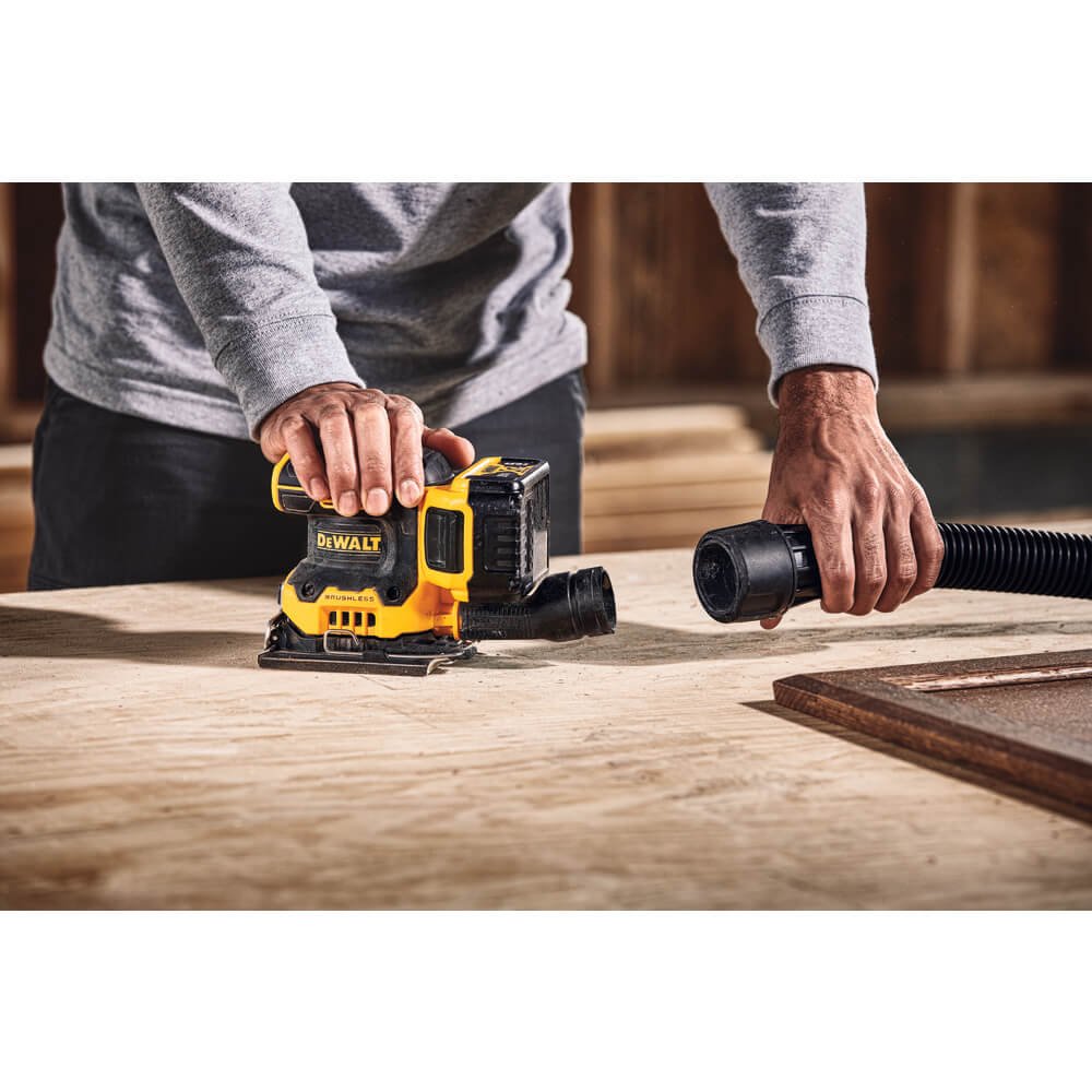 DEWALT DCW200P1-20V Max* Xr Palm Sander, Sheet, Variable Speed, 5-Ah Battery, 1/4-Inch - Wise Line Tools