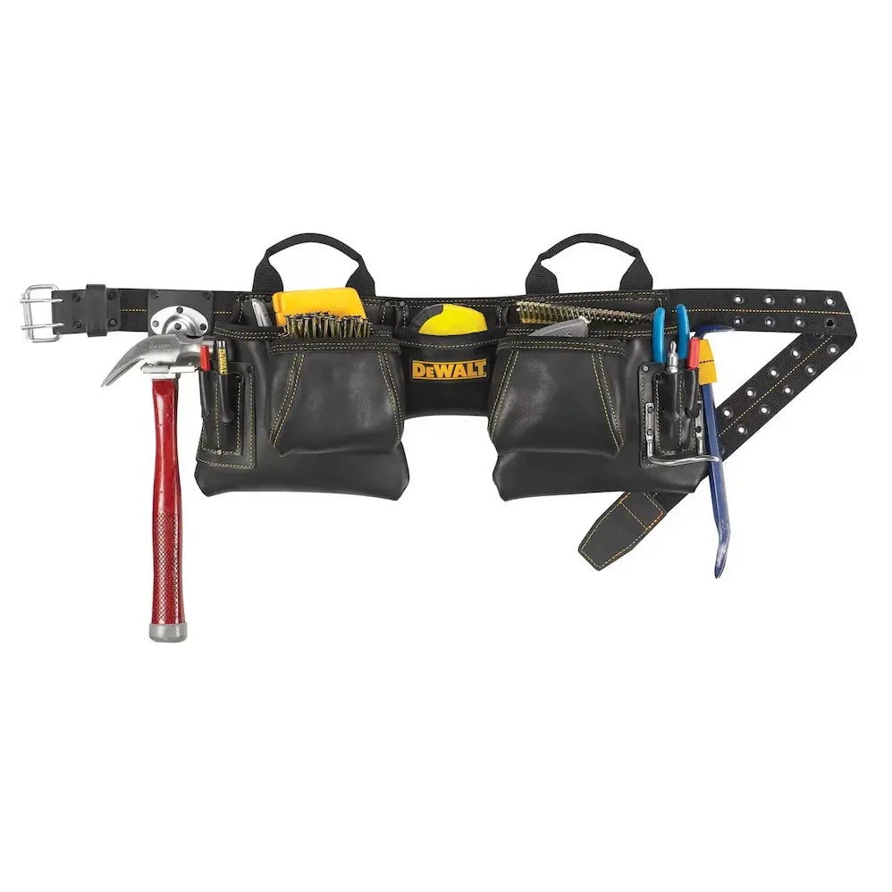 DEWALT DG5472 - 12 Pocket Leather Carpenter's Apron DEWALT