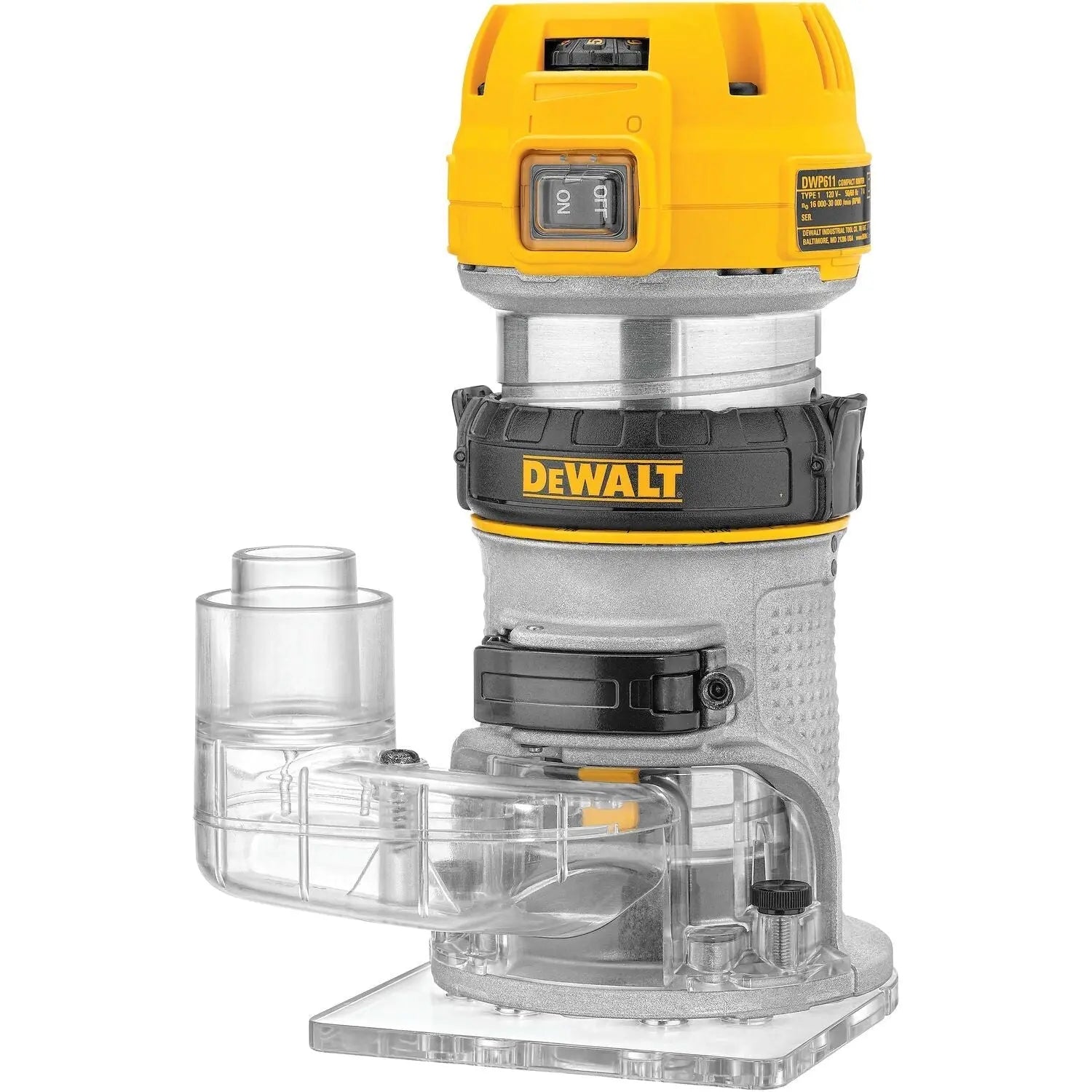 DEWALT DNP615-Router Dust Collection Adapter For Fixed Base Routers DEWALT