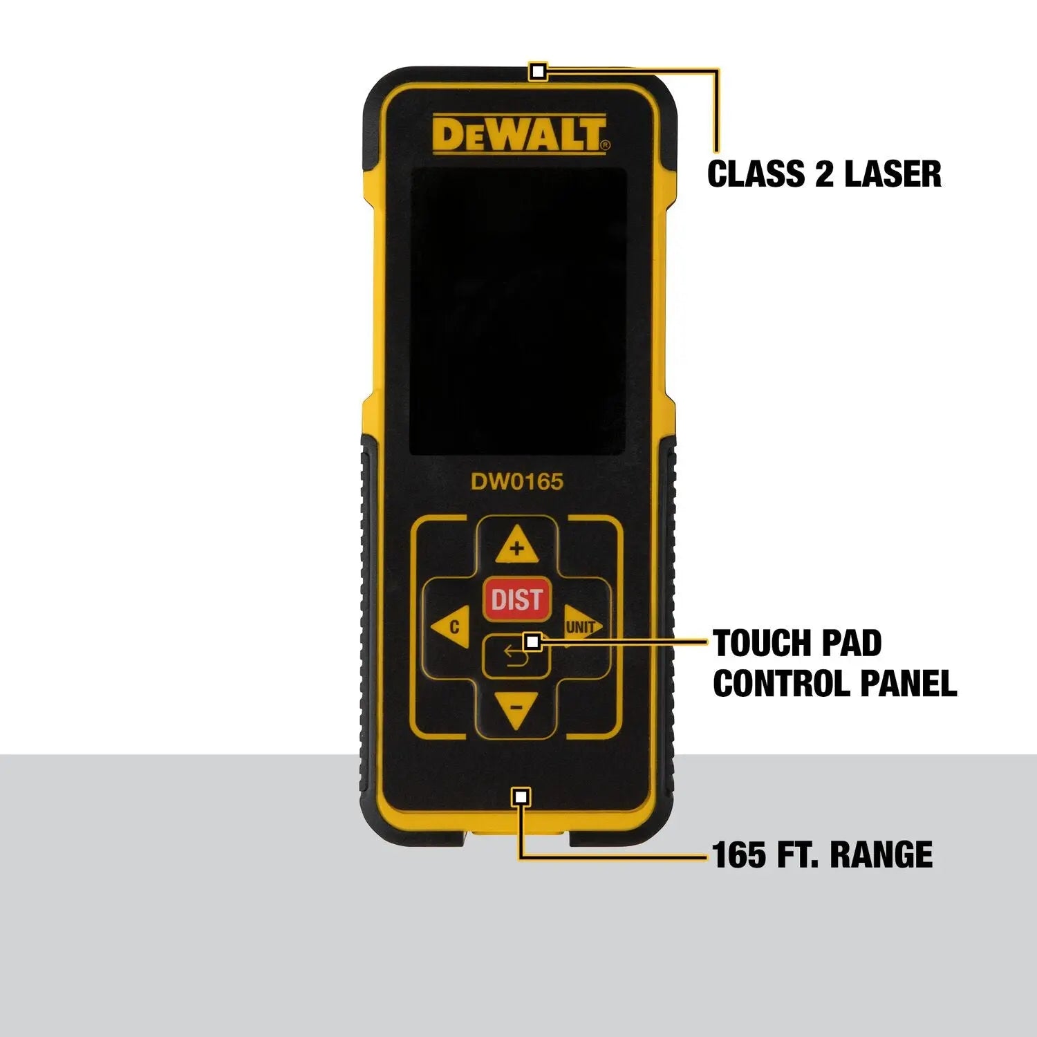 DEWALT DW0165N-165 Ft. Color Screen Laser Distance Measurer DEWALT